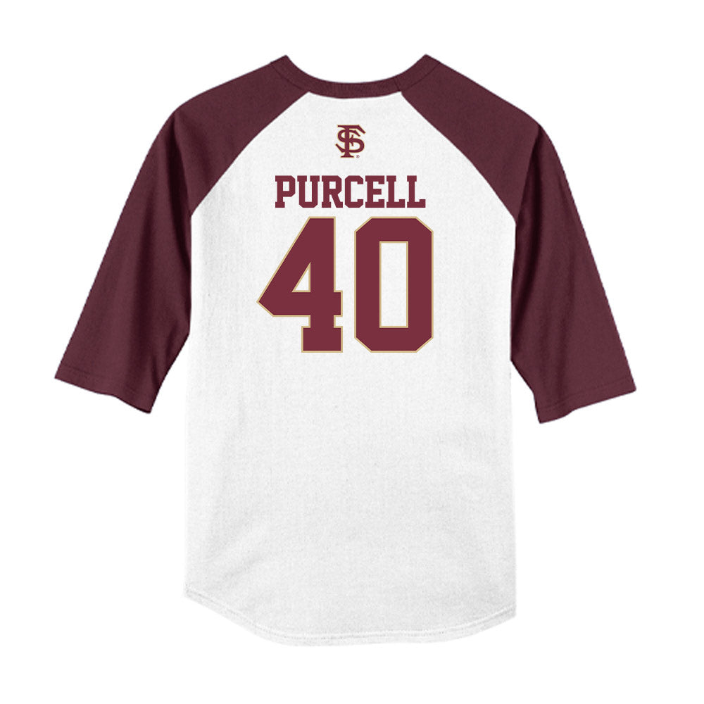 FSU - NCAA Baseball : Brodie Purcell - USA Raglan Shirt-1