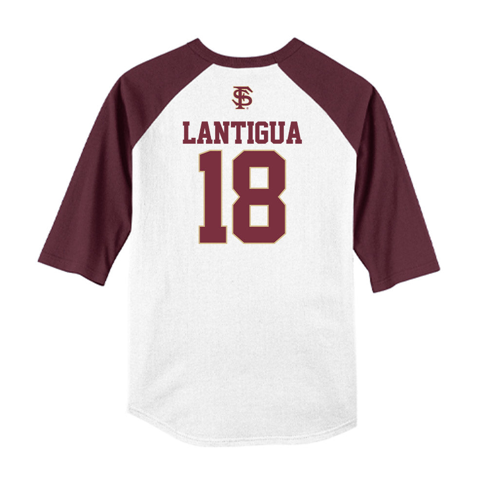 FSU - NCAA Baseball : Emmanuel Lantigua - USA Raglan Shirt-1