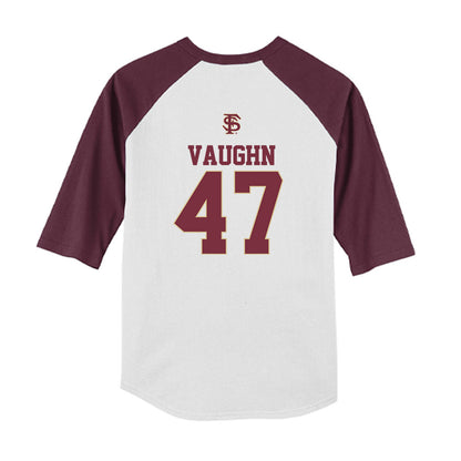 FSU - NCAA Baseball : Rhett Vaughn - USA Youth Raglan T-Shirt-1