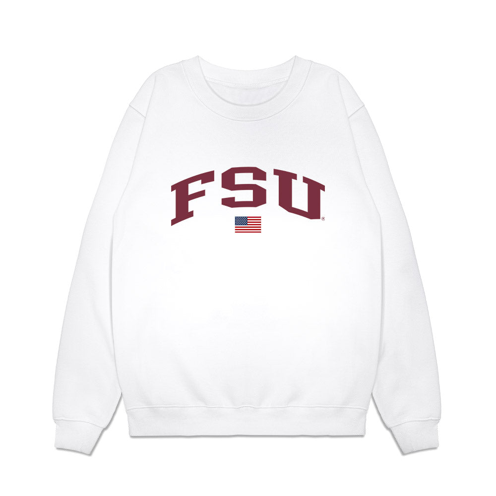 FSU - NCAA Baseball : Nathan Cmeyla - USA Premium Crewneck Sweatshirt-0