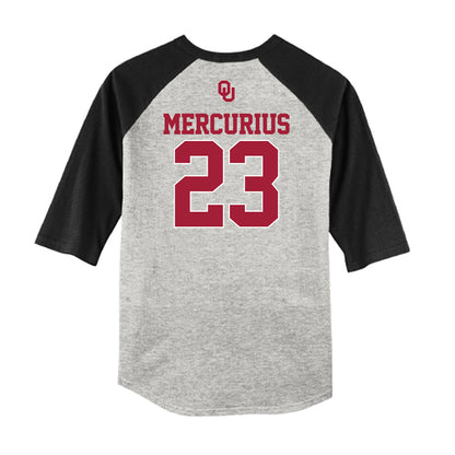 Oklahoma - NCAA Baseball : Alexander Mercurius - USA Raglan Shirt-1