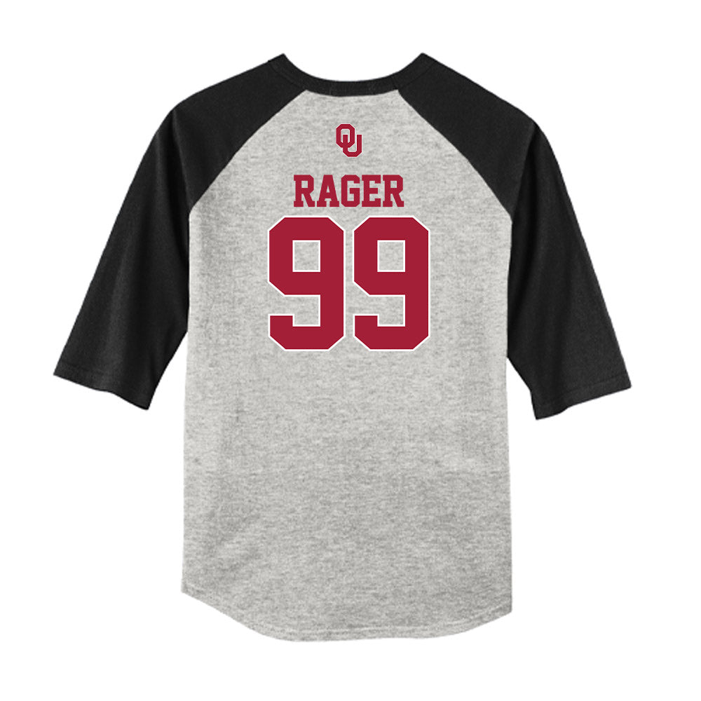 Oklahoma - NCAA Baseball : Cord Rager - USA Raglan Shirt-1