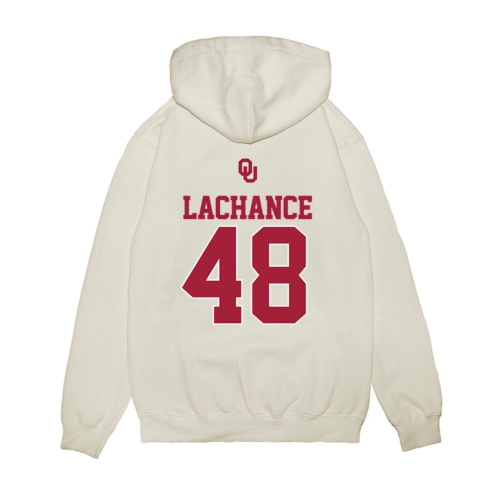 Oklahoma - NCAA Baseball : Deiten Lachance - USA Premium Hooded Sweatshirt-1