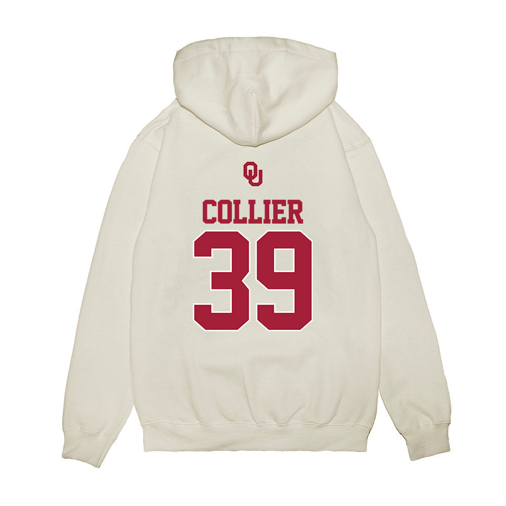 Oklahoma - NCAA Baseball : Trent Collier - USA Premium Hooded Sweatshirt-1