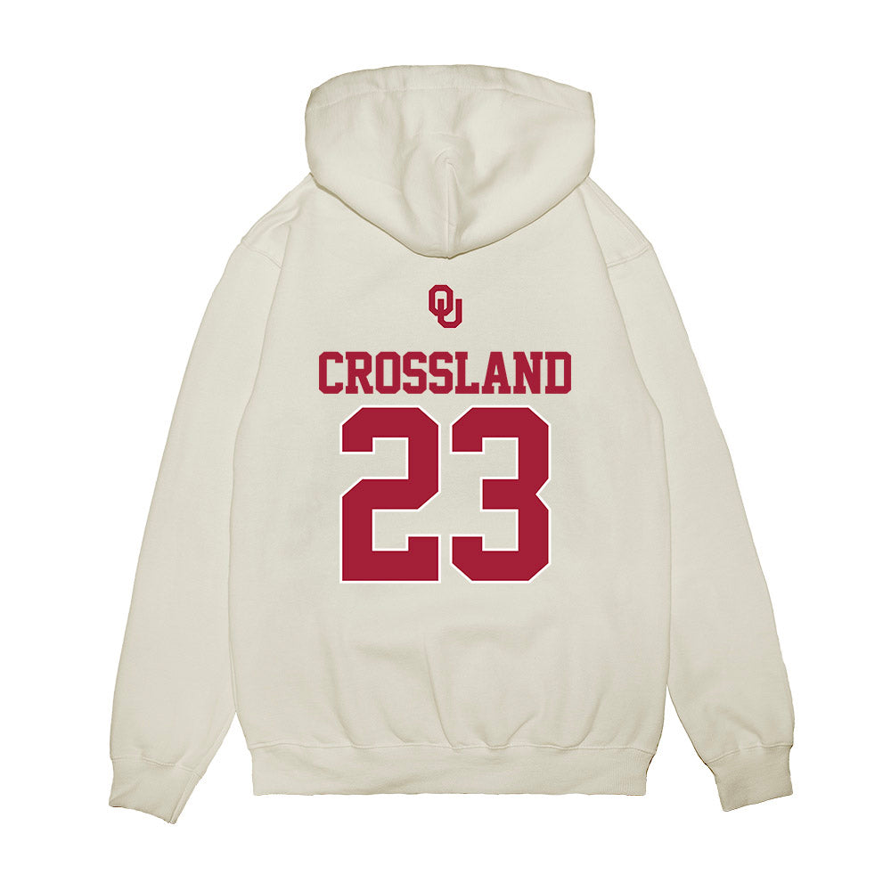 Oklahoma - NCAA Baseball : Cade Crossland - USA Premium Hooded Sweatshirt-1
