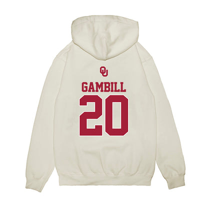 Oklahoma - NCAA Baseball : Trey Gambill - USA Premium Hooded Sweatshirt-1