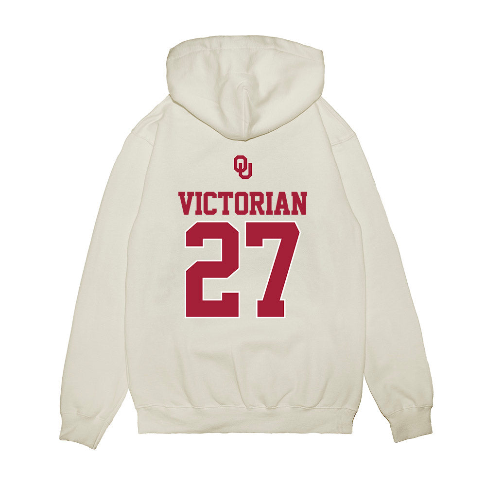 Oklahoma - NCAA Baseball : Landon Victorian - USA Premium Hooded Sweatshirt-1