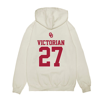 Oklahoma - NCAA Baseball : Landon Victorian - USA Premium Hooded Sweatshirt-1