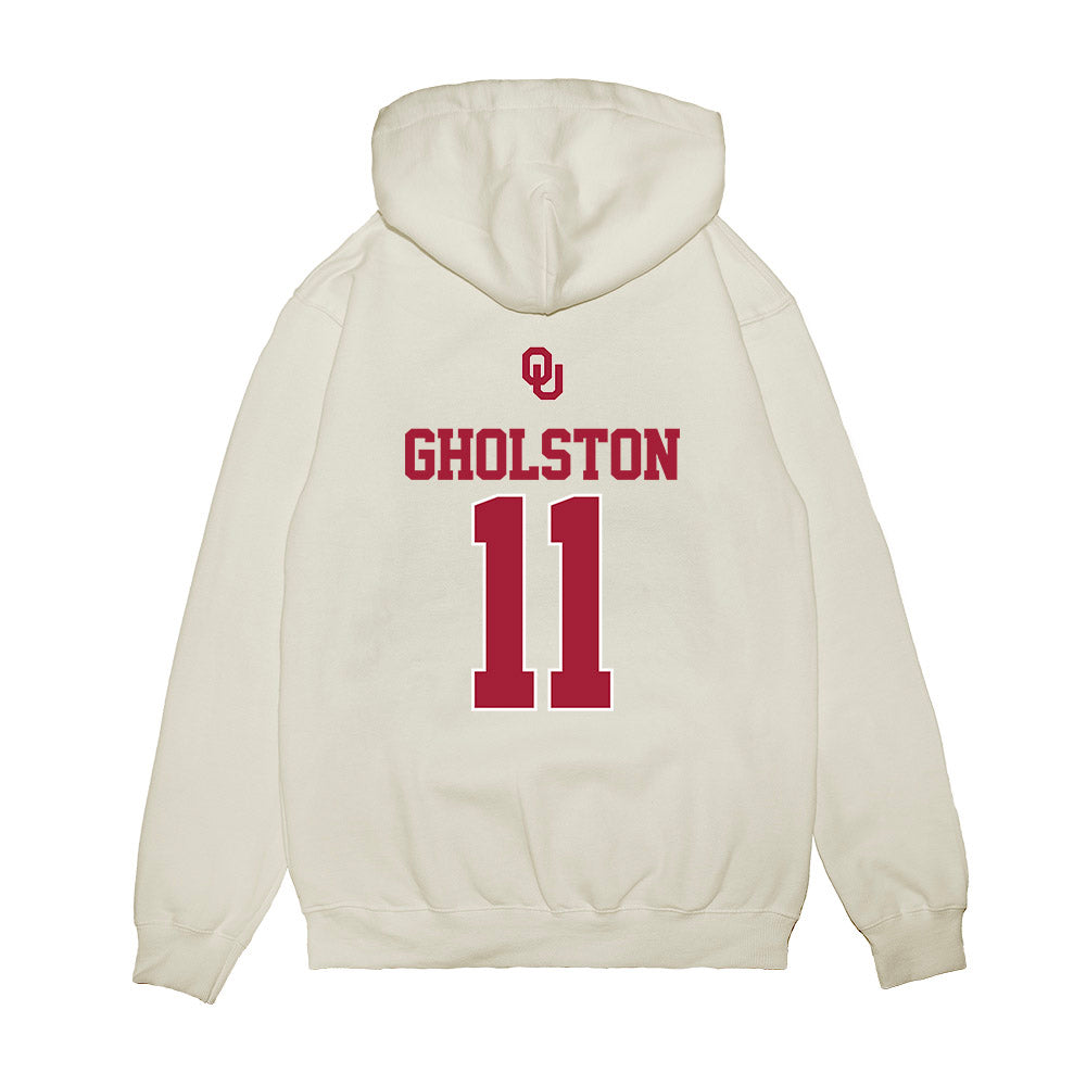 Oklahoma - NCAA Baseball : Jacob Gholston - USA Premium Hooded Sweatshirt-1