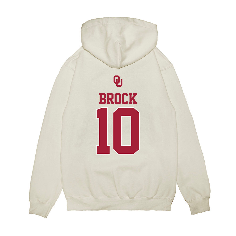 Oklahoma - NCAA Baseball : Brendan Brock - USA Premium Hooded Sweatshirt-1