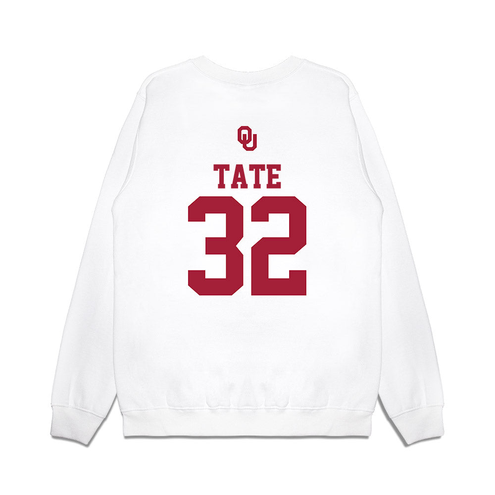 Oklahoma - NCAA Baseball : Dylan Tate - USA Premium Crewneck Sweatshirt-1