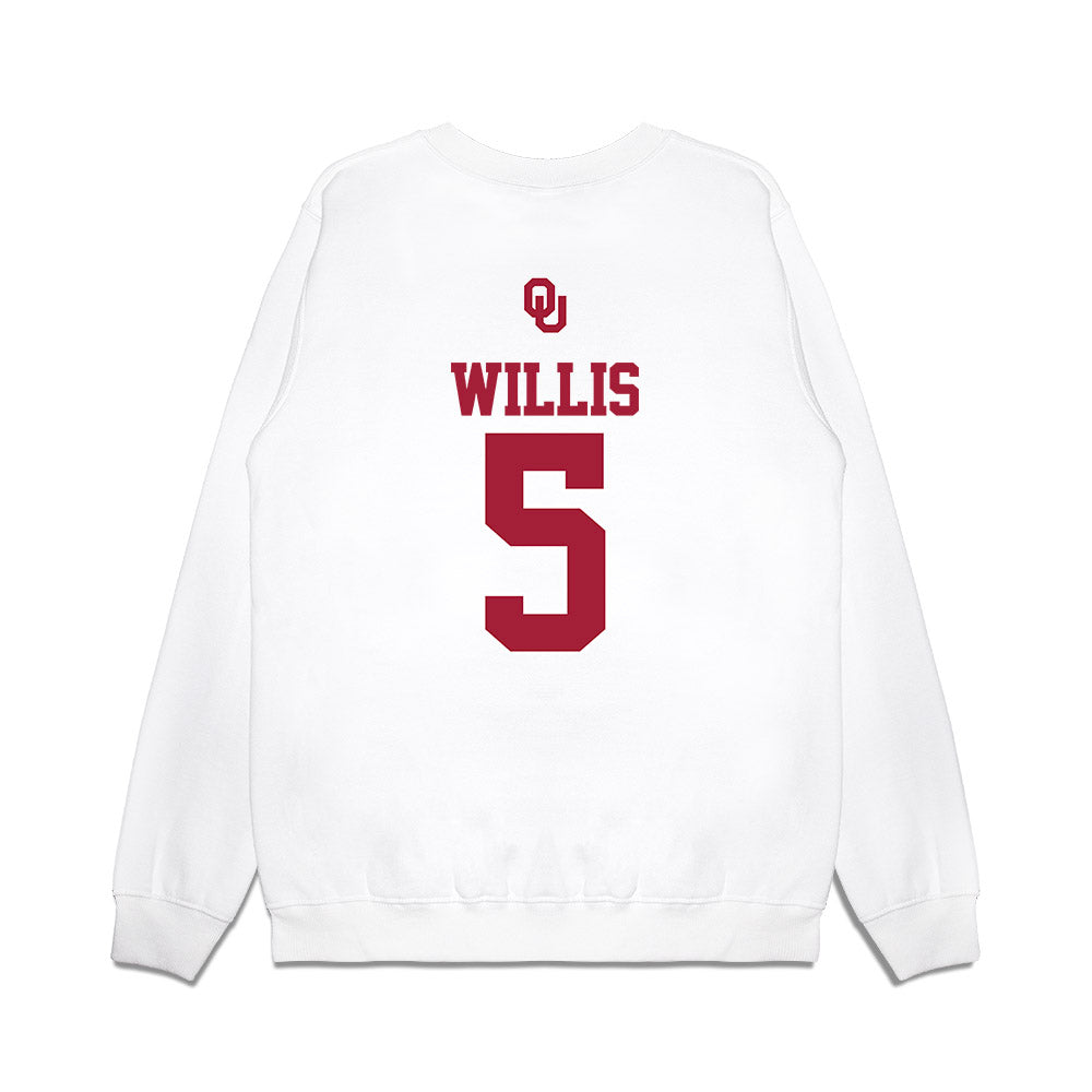 Oklahoma - NCAA Baseball : Dawson Willis - USA Premium Crewneck Sweatshirt-1