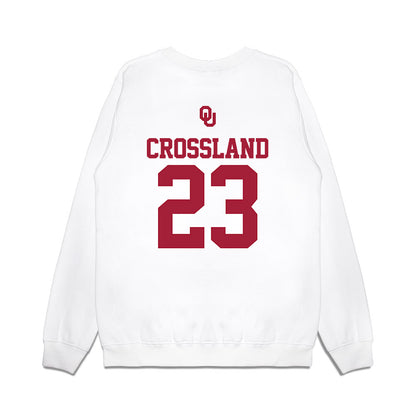 Oklahoma - NCAA Baseball : Cade Crossland - USA Premium Crewneck Sweatshirt-1