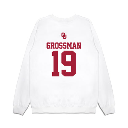 Oklahoma - NCAA Baseball : Jaxon Grossman - USA Premium Crewneck Sweatshirt-1