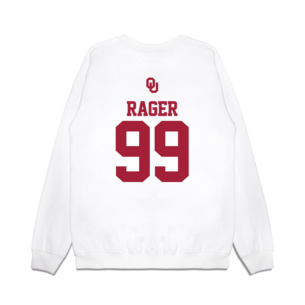Oklahoma - NCAA Baseball : Cord Rager - USA Premium Crewneck Sweatshirt-1