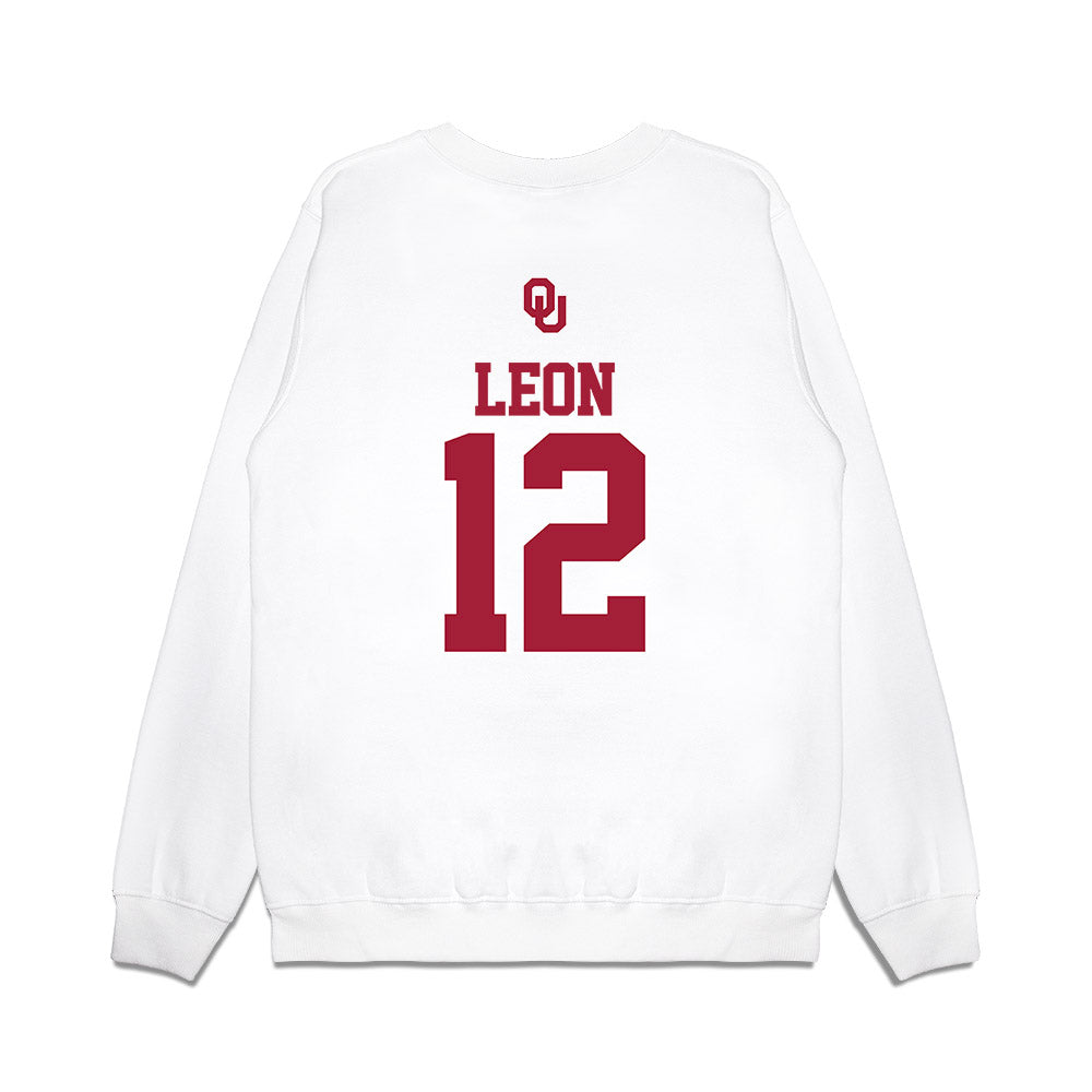 Oklahoma - NCAA Baseball : Kadyn Leon - USA Premium Crewneck Sweatshirt-1