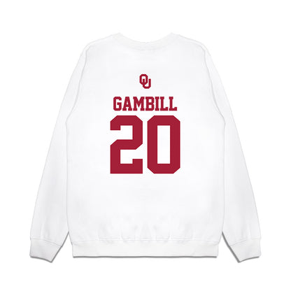 Oklahoma - NCAA Baseball : Trey Gambill - USA Premium Crewneck Sweatshirt-1