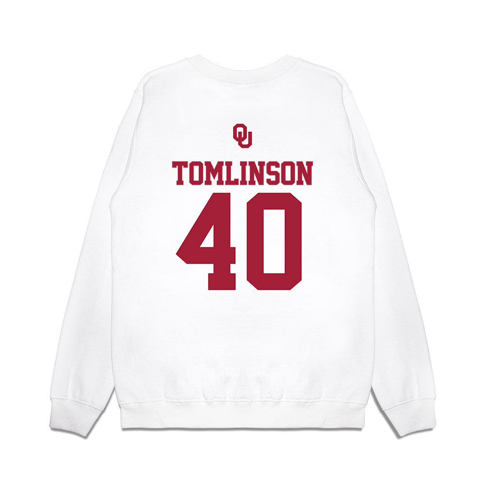 Oklahoma - NCAA Baseball : Aidan Tomlinson - USA Premium Crewneck Sweatshirt-1