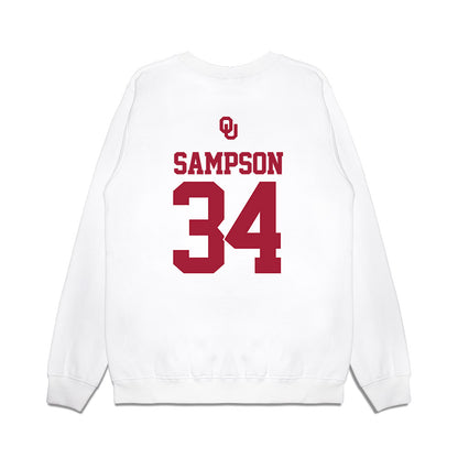 Oklahoma - NCAA Baseball : Beau Sampson - USA Premium Crewneck Sweatshirt-1