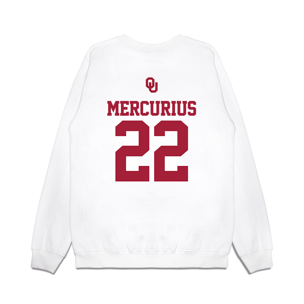 Oklahoma - NCAA Baseball : Leighton Mercurius - USA Premium Crewneck Sweatshirt-1