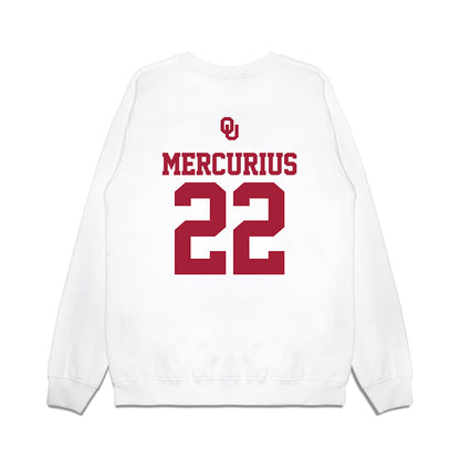 Oklahoma - NCAA Baseball : Leighton Mercurius - USA Premium Crewneck Sweatshirt-1