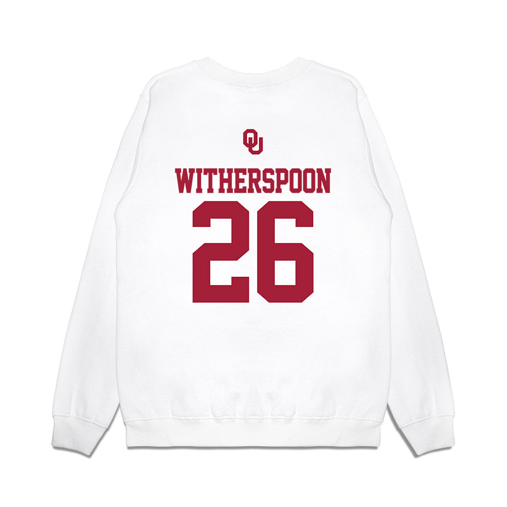 Oklahoma - NCAA Baseball : Kyson Witherspoon - USA Premium Crewneck Sweatshirt-1