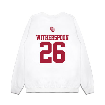Oklahoma - NCAA Baseball : Kyson Witherspoon - USA Premium Crewneck Sweatshirt-1