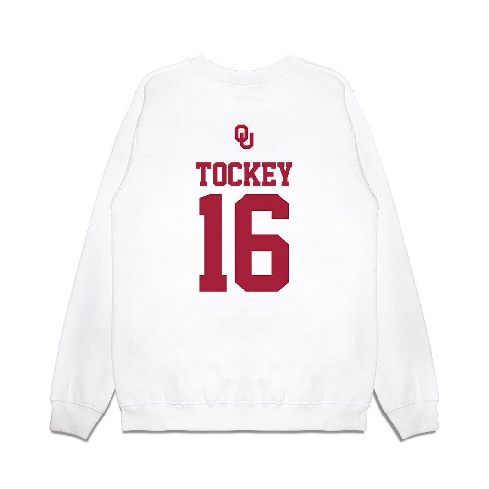 Oklahoma - NCAA Baseball : Dayton Tockey - USA Premium Crewneck Sweatshirt-1