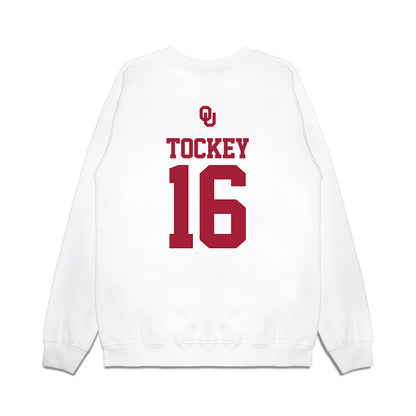 Oklahoma - NCAA Baseball : Dayton Tockey - USA Premium Crewneck Sweatshirt-1