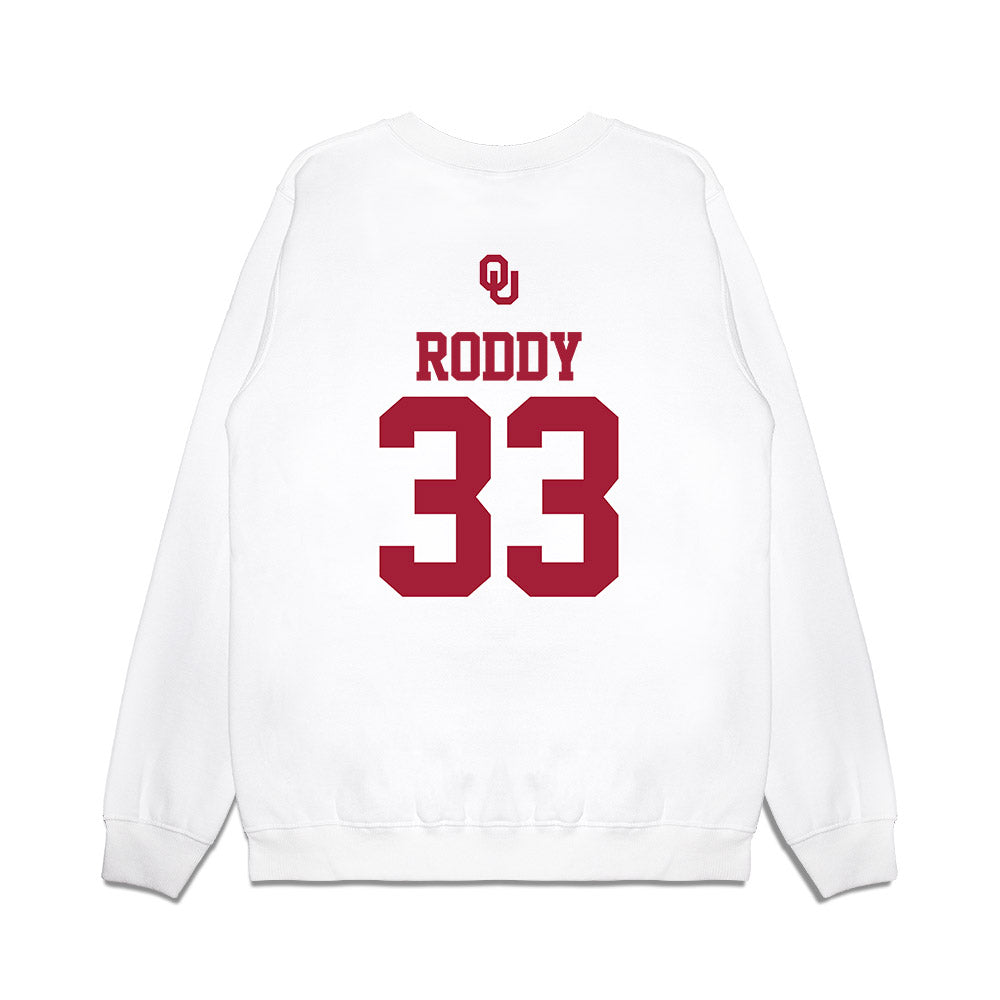 Oklahoma - NCAA Baseball : Berkeley Roddy - USA Premium Crewneck Sweatshirt-1