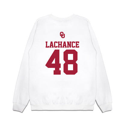 Oklahoma - NCAA Baseball : Deiten Lachance - USA Premium Crewneck Sweatshirt-1