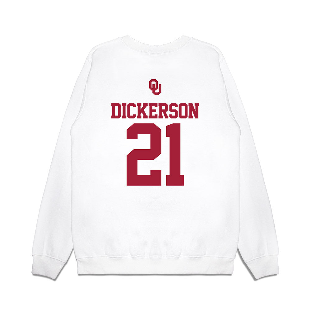 Oklahoma - NCAA Baseball : Drew Dickerson - USA Premium Crewneck Sweatshirt-1