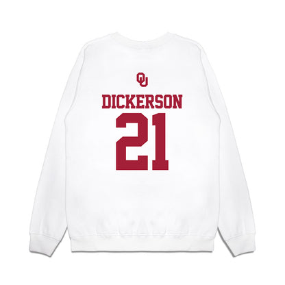 Oklahoma - NCAA Baseball : Drew Dickerson - USA Premium Crewneck Sweatshirt-1