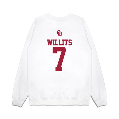 Oklahoma - NCAA Baseball : Jaxon Willits - USA Premium Crewneck Sweatshirt-1