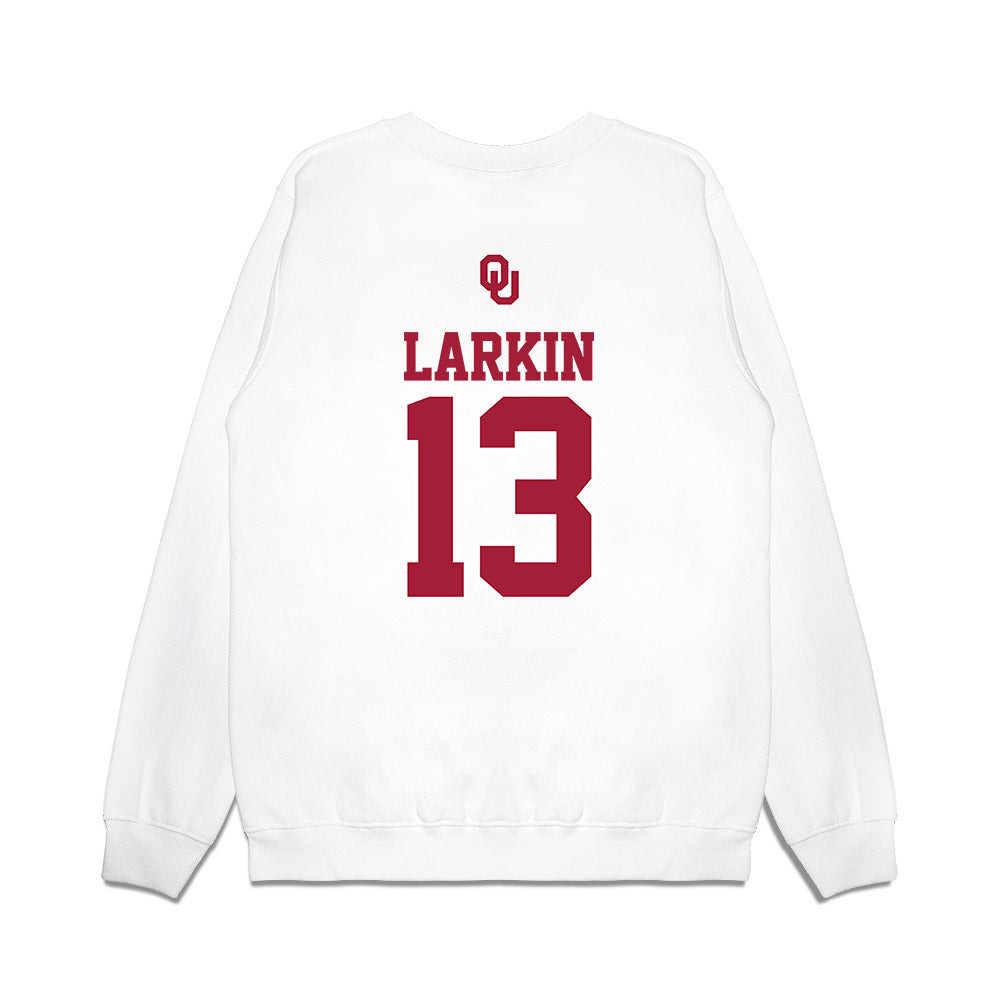 Oklahoma - NCAA Baseball : Connor Larkin - USA Premium Crewneck Sweatshirt-1