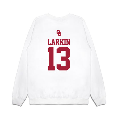 Oklahoma - NCAA Baseball : Connor Larkin - USA Premium Crewneck Sweatshirt-1