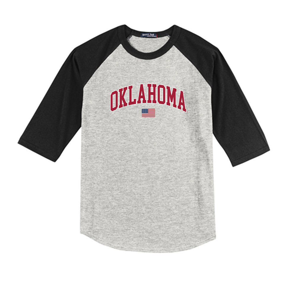Oklahoma - NCAA Baseball : Dylan Tate - USA Youth Raglan T-Shirt-0