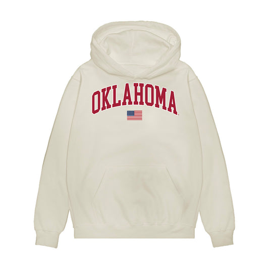 Oklahoma - NCAA Baseball : Myles Davis - USA Premium Hooded Sweatshirt-0