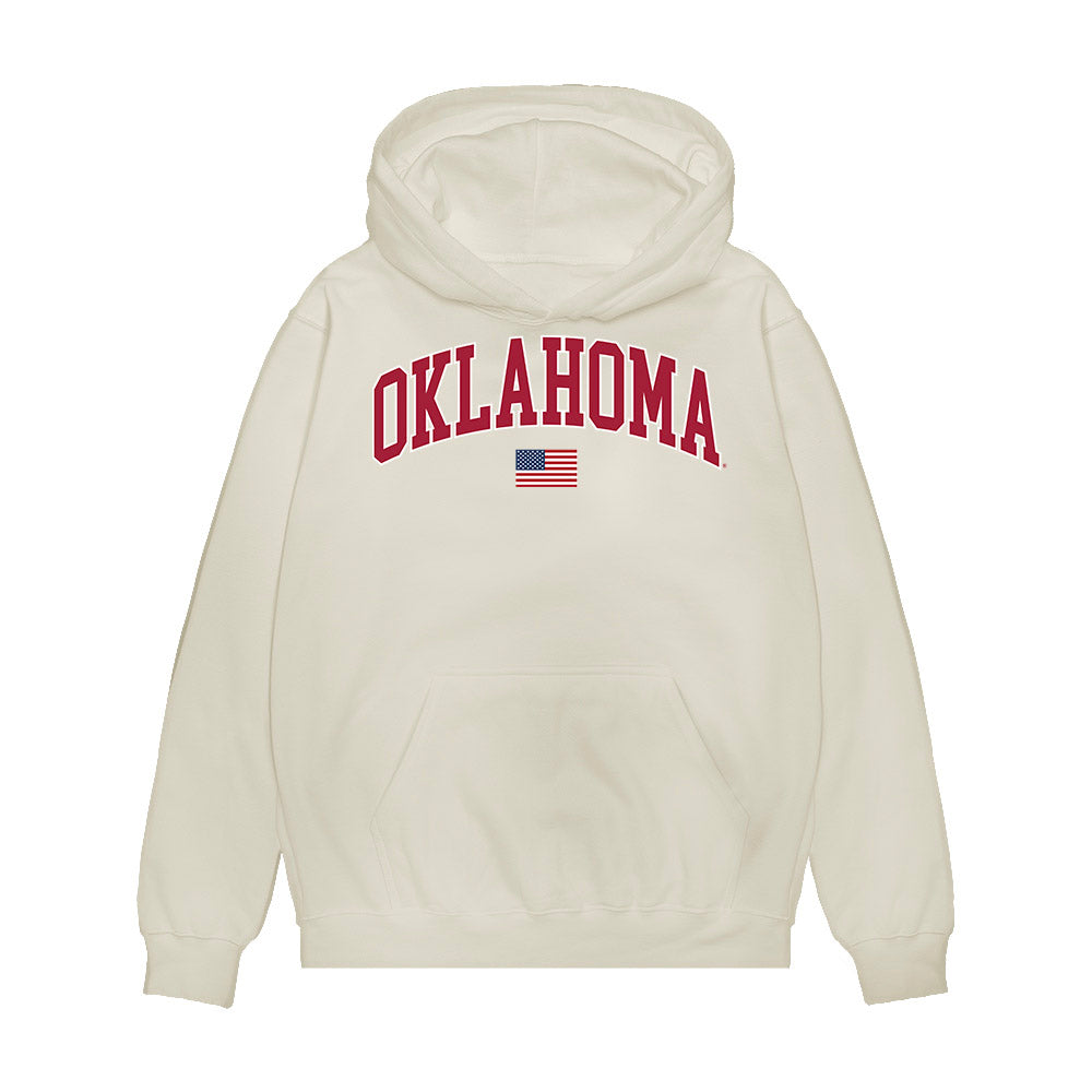 Oklahoma - NCAA Baseball : Beau Sampson - USA Premium Hooded Sweatshirt-0
