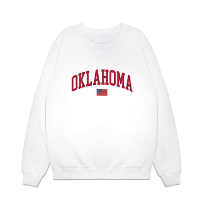 Oklahoma - NCAA Baseball : Leighton Mercurius - USA Premium Crewneck Sweatshirt-0
