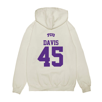 TCU - NCAA Baseball : Lance Davis - USA Raglan Premium Hooded Sweatshirt-1