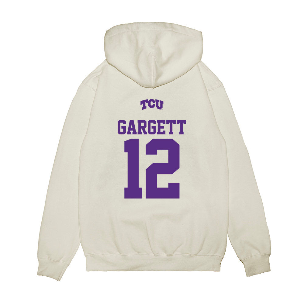 TCU - NCAA Baseball : Kyuss Gargett - USA Raglan Premium Hooded Sweatshirt-1