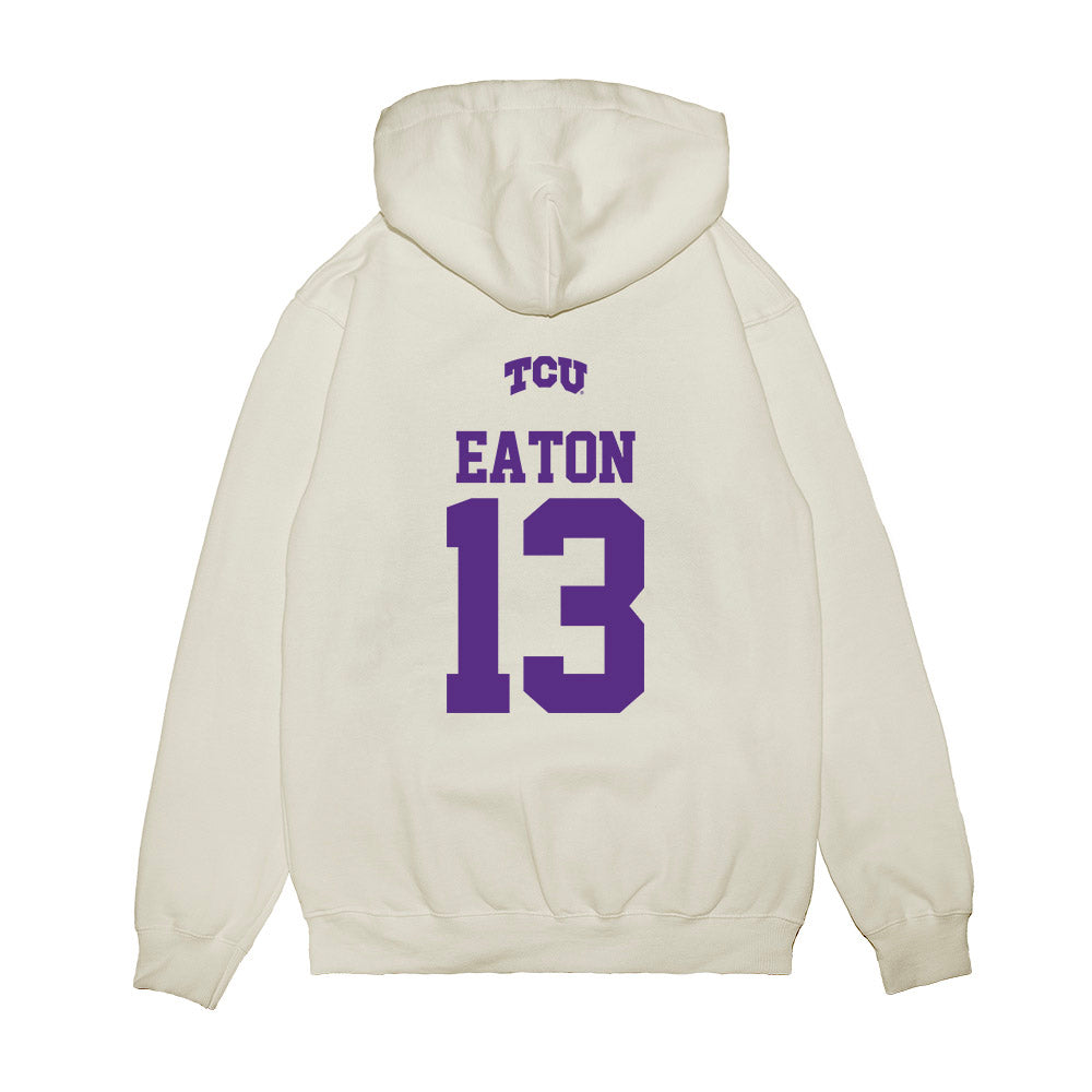 TCU - NCAA Baseball : Cole Eaton - USA Raglan Premium Hooded Sweatshirt-1