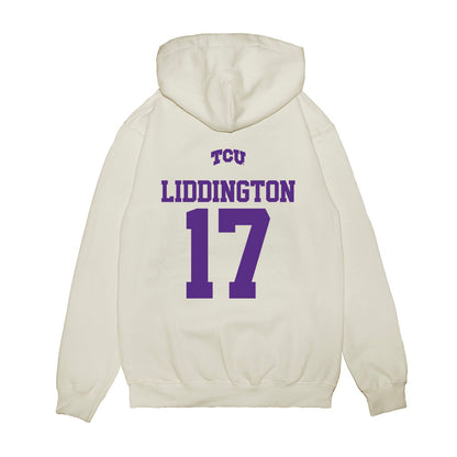 TCU - NCAA Baseball : Rob Liddington - USA Raglan Premium Hooded Sweatshirt-1
