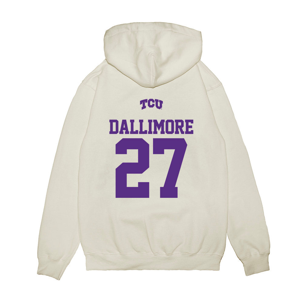 TCU - NCAA Baseball : Brady Dallimore - USA Raglan Premium Hooded Sweatshirt-1