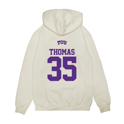 TCU - NCAA Baseball : Ethan Thomas - USA Raglan Premium Hooded Sweatshirt-1