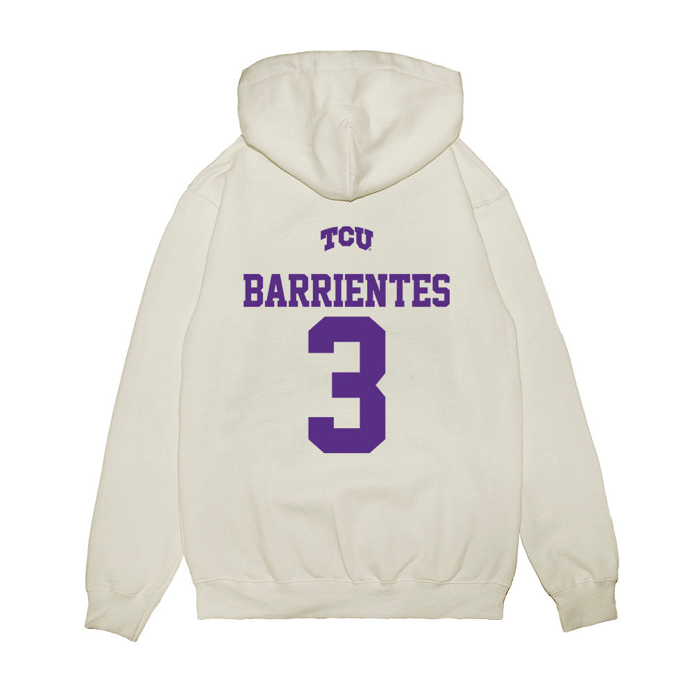 TCU - NCAA Baseball : Aiden Barrientes - USA Raglan Premium Hooded Sweatshirt-1