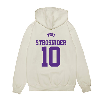 TCU - NCAA Baseball : Sawyer Strosnider - USA Raglan Premium Hooded Sweatshirt-1