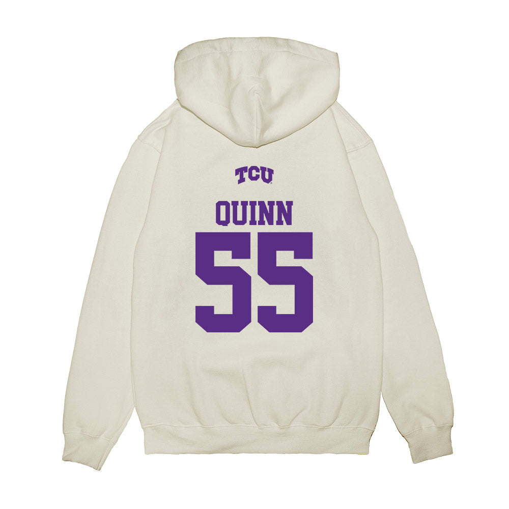 TCU - NCAA Baseball : Walter Quinn - USA Raglan Premium Hooded Sweatshirt-1