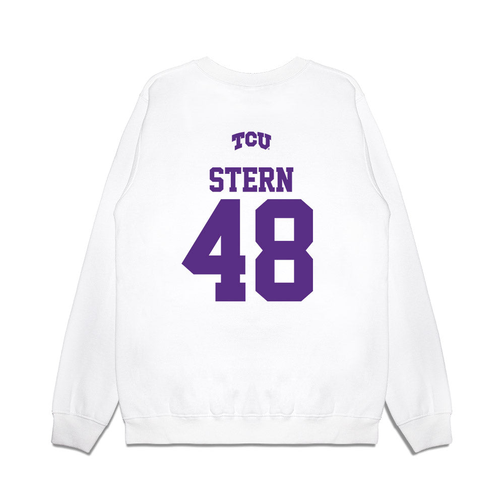 TCU - NCAA Baseball : Nate Stern - USA Raglan Premium Crewneck Sweatshirt-1